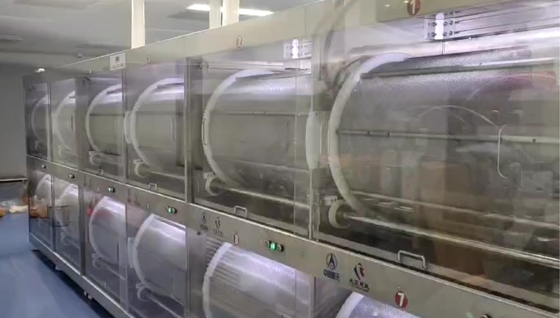4 섹션 회전 케이지 부드러운 캡슐 텀블러 드라이어 PLC 터치 스크린과 750W 블로어